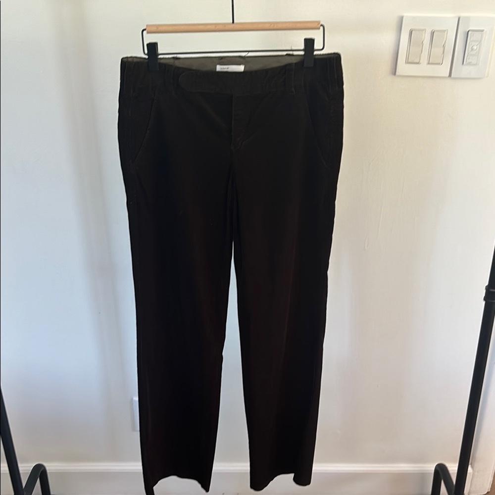 Vince Brown Corduroy Trousers Classic Straight-Leg Design
